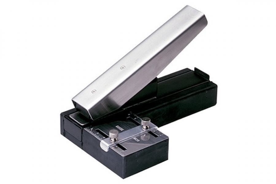 StaplerStyle Slot Punch with Adjustable Guide