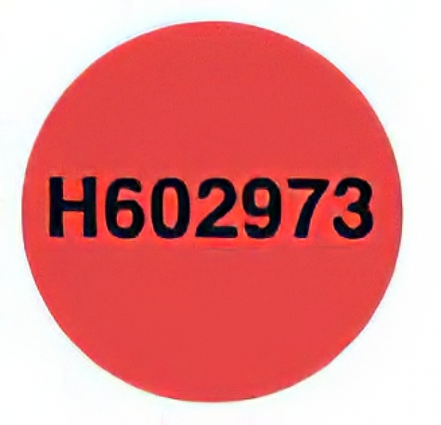 Camera Blocker Non Residue Circular Security Label, Red, 0.55 Inch