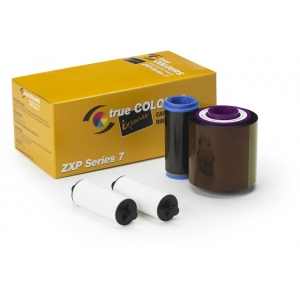 Zebra Full Colour Ribbon - YMCKOK - 250 Cards (ZEB-800077-748) Image 1