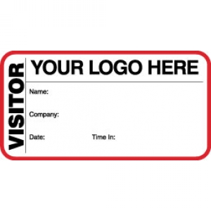 VisitorPass ID Card With Custom Logo (Pack of 500) - Style C Image 1