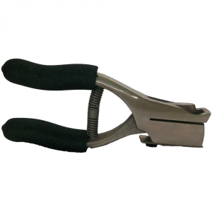 Long-Handled Slot Punch with Foam Grips and Guide Image 1