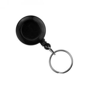 Secure ASP Black Economy ID Badge Reel with Split Ring (Pack of 100) Image 1