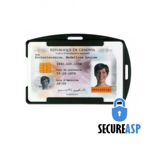 Secure ASP Rigid Plastic Single-Card Holder (Pack of 100) Image 1