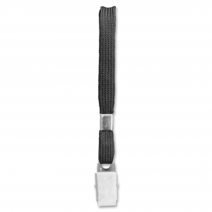 Black Flat Lanyard 3/8