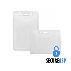 Secure ASP Vinyl Badge Holders - Government Size (pack of 100) Image 1