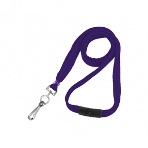 BLOWOUT! - Secure ASP 3/8in Flat Breakaway Lanyard with Swivel Hook (Pack of 50) - Violet Image 1