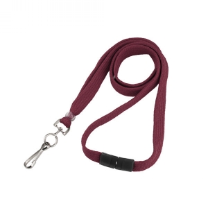 Secure ASP 3/8in Flat Breakaway Lanyard with Swivel Hook (Pack of 50) - Burgundy Image 1