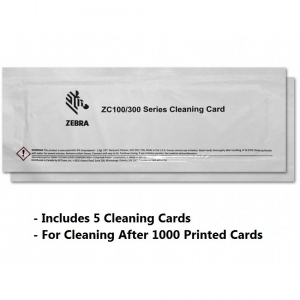 Zebra Cleaning Card Kit, ZC100/ZC300/ZC350, 5000 Printed Cards Image 1