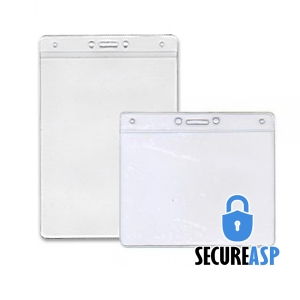 Secure ASP Vinyl Badge Holders - Convention Size (pack of 100) Image 1