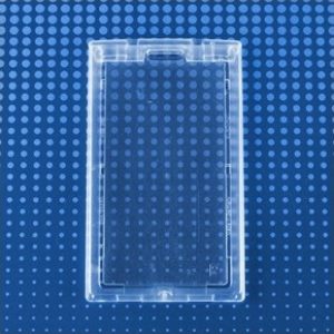 Rigid Plastic Vertical Locking Badge Holder, 2-1/8
