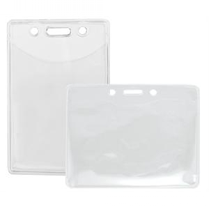 Horizontal PVC-Free PureClear ID Holders - Event Size (Pack of 100) Image 1