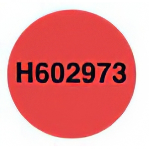 Camera Blocker: Non Residue Circular Security Label, Red, 0.55 Inch Diameter - Roll of 1000 Image 1