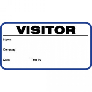 Visitor Pass Registry Book Stock Non-Expiring Badges - 703 Company (1 Book) Image 1