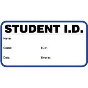 Visitor Pass Registry Book Stock Non-Expiring Badges - 709 Student ID (2 Books) Image 1