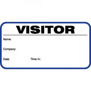 Visitor Pass Registry Book Stock Non-Expiring Large Badges - 705A Company (1 Book) Image 1
