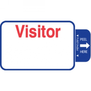 Visitor Pass Registry Book Custom Tab-Expiring Badges with Visitor Agreement - 820 (1 Book) Image 1