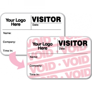 Visitor Pass Registry Book Custom Full-Expiring Badges - 807F Company (2 Books) Image 1