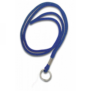 Blue Non Breakaway Lanyard with Key Ring - Pack of 100 Image 1