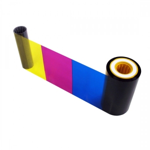 EdiSecure XID PR000817 YMCKK Full Colour Ribbon - 750 Prints Image 1