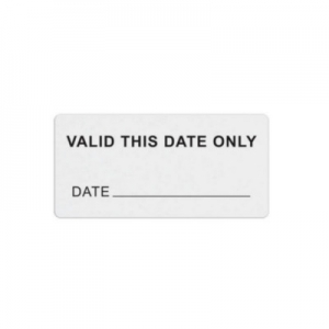 TEMPbadge T6418 - Half Day Expiring Handwritten Front with 