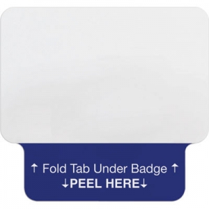 TEMPbadge T2050 - 1 Day Adhesive Tab-Expiring Thermal Badge for VMS and WhosOnLocation (Qty. 1000) Image 1
