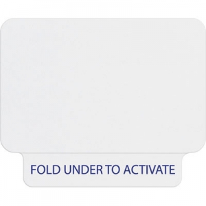 TEMPbadge T2030 - Half Day Adhesive Tabe Expiring Thermal Printable Badge (Qty. 1000) Image 1