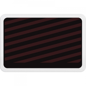 TEMPbadge T6032A - Adhesive Expiring Badge Back with Red Bars (Qty. 1000) Image 1