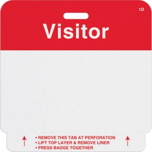 TEMPbadge T2014 - 1 Day Slotted Expiring Handwritten Badge with Printed 