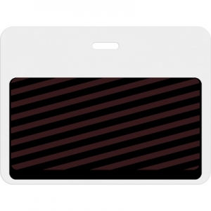 TEMPbadge T6027AL - Large Slotted Expiring Badge Back with Printed White Bar (Qty. 1000) Image 1