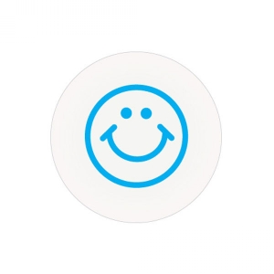 TEMPbadge 08140 - Half Day School Expiring Circle with Happy Face Design (Qty. 1000) Image 1