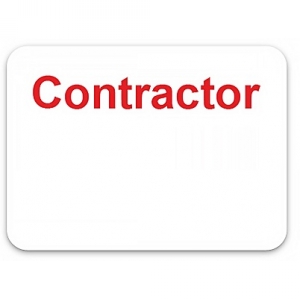 TEMPbadge 05810 - Adhesive non-expiring badge (handwritten) with printed 
