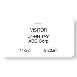 TEMPbadge 03970 - Slotted Non-Expiring Thermal Printable Badges (Qty. 1000) Image 1