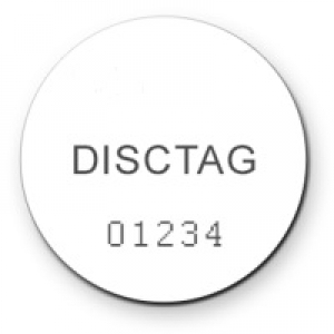 Paradox Mini PVC Adhesive Disc Tag (Pack of 100) Image 1