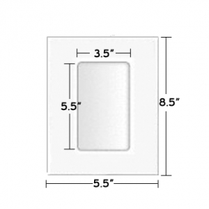 Teslin Inserts with Lamination Pouches (3.5in x 5.5in) Image 1