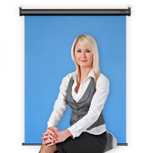 Motorized Retractable Photo ID Backdrop Image 1