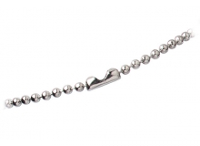 Nickel-Plated Steel Beaded Neck Chain (pack of 100)