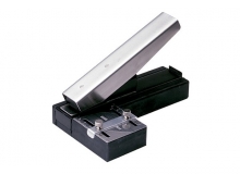 Stapler-Style Slot Punch with Adjustable Guide