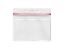 Genuine Brady Zip Locking Vinyl Badge Holders - Credit Card Size (Pack of 100)