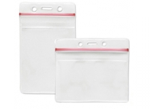 Secure ASP Vinyl Badge Holder with Zip Closure - Credit Card Size (pack of 100)