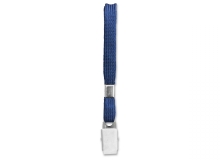 Blue Flat Lanyard 3/8