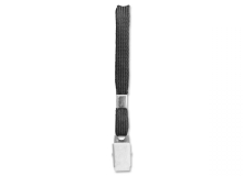Black Flat Lanyard 3/8