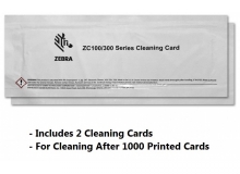 Zebra Cleaning Card Kit, ZC100/ZC300/ZC350, 2000 Printed Cards