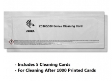 Zebra Cleaning Card Kit, ZC100/ZC300/ZC350, 5000 Printed Cards