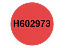 Camera Blocker: Non Residue Circular Security Label, Red, 0.55 Inch Diameter - Roll of 1000