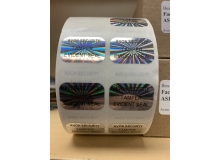 Custom Non Removable Security Label - (Minimum Qty - 500)