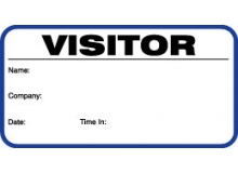 Visitor Pass Registry Book Stock Non-Expiring Large Badges - 717 Destination (1 Book)