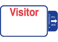 Visitor Pass Registry Book Custom Tab-Expiring Badges with Visitor Agreement - 820 (1 Book)