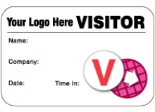 Visitor Pass Registry Book Custom Full-Expiring Badges - 803F Company (1 Book)