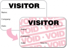 Visitor Pass Registry Book Stock Full-Expiring Badges - 805F Company