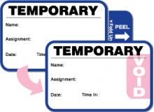 Visitor Pass Registry Book Stock Full-Expiring Badges - 811F Temporary